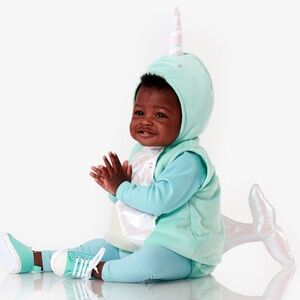 Baby Blue Narwhal Costume - PBK
